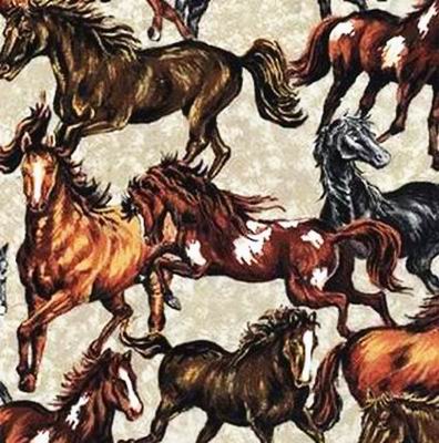 Horses Mustangs Stallions Fleece